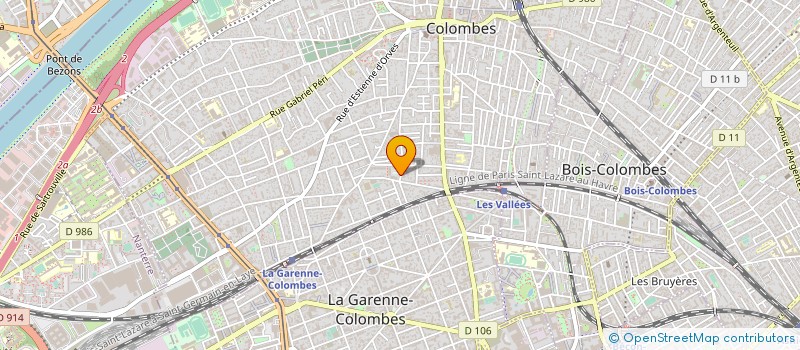 localisation de l'entreprise LES ATELIERS DE L EMBELLIE à COLOMBES