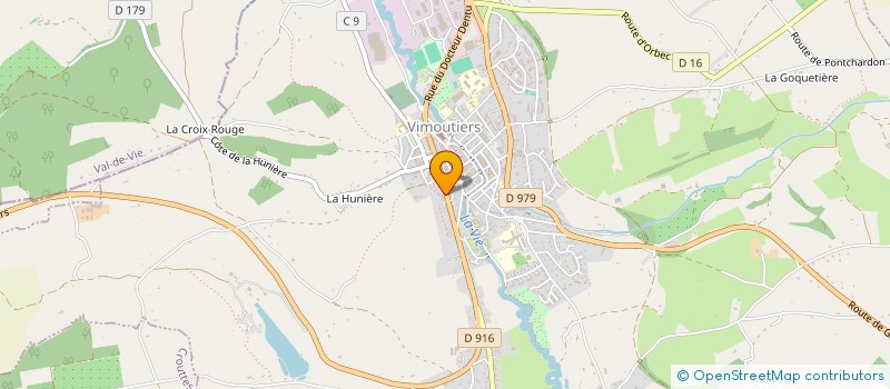 localisation de l'entreprise LES ATELIERS DE L'EMPREINTE à VIMOUTIERS