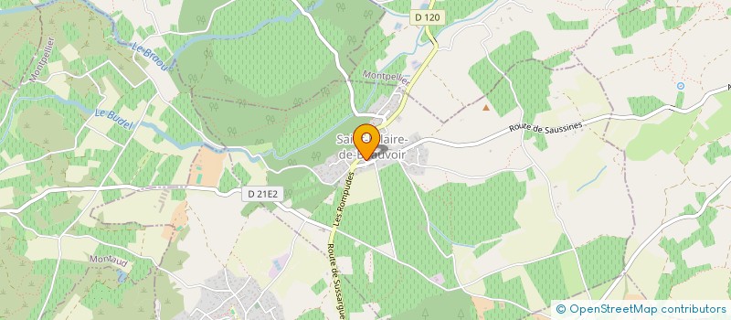 localisation de l'entreprise LES ATELIERS DE L'ESCARBILLE  SAINT-HILAIRE-DE-BEAUVOIR