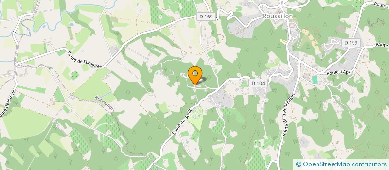 localisation de l'entreprise LES ATELIERS DE L ESTAMPE à ROUSSILLON