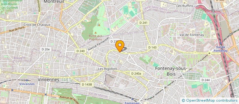 localisation de l'entreprise LES ATELIERS DE L'INTERIEUR à FONTENAY-SOUS-BOIS