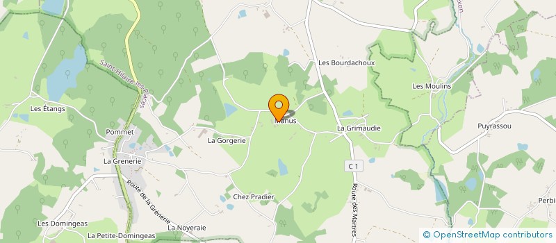 localisation de l'entreprise LES ATELIERS DE L'IRIS à SAINT-HILAIRE-LES-PLACES