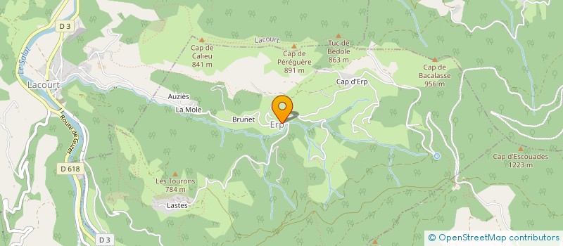 localisation de l'entreprise LES ATELIERS DE L'OURS à ERP