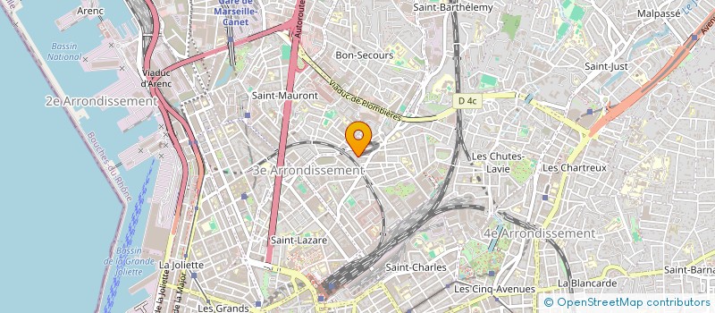 localisation de l'entreprise LES ATELIERS DE LA BELLE DE MAI à MARSEILLE