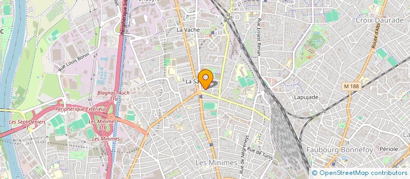 localisation de l'entreprise LES ATELIERS DE LA COQUILLE à TOULOUSE