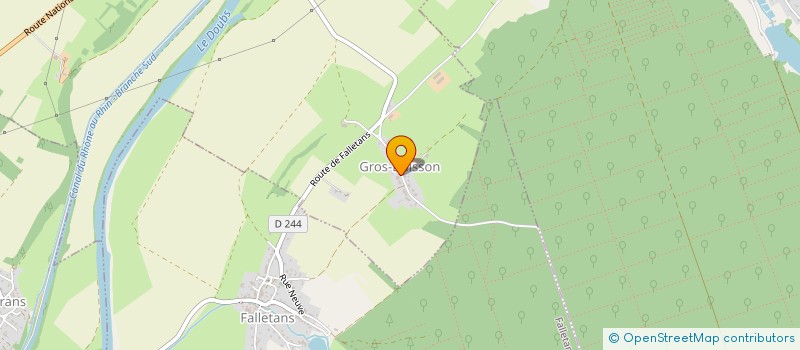 localisation de l'entreprise LES ATELIERS DE LA COULINE  ECLANS-NENON