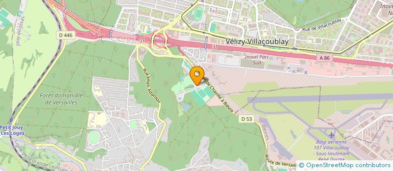 localisation de l'entreprise LES ATELIERS DE LA COUR ROLAND à JOUY-EN-JOSAS