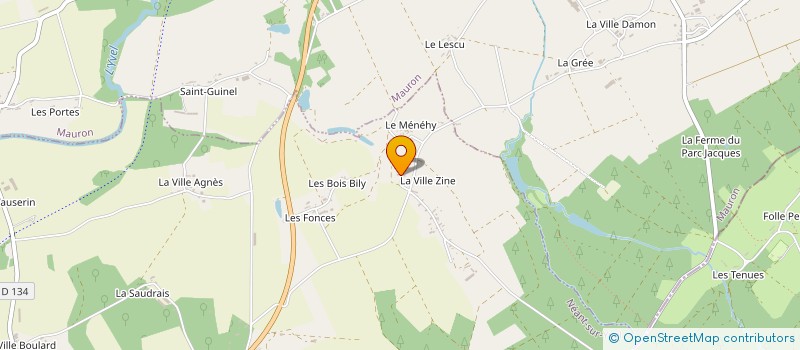 localisation de l'entreprise LES ATELIERS DE LA COUR VERTE  NEANT-SUR-YVEL