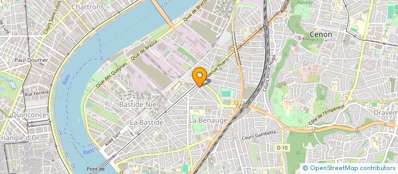 localisation de l'entreprise LES ATELIERS DE LA CREATION LIBRE  BORDEAUX