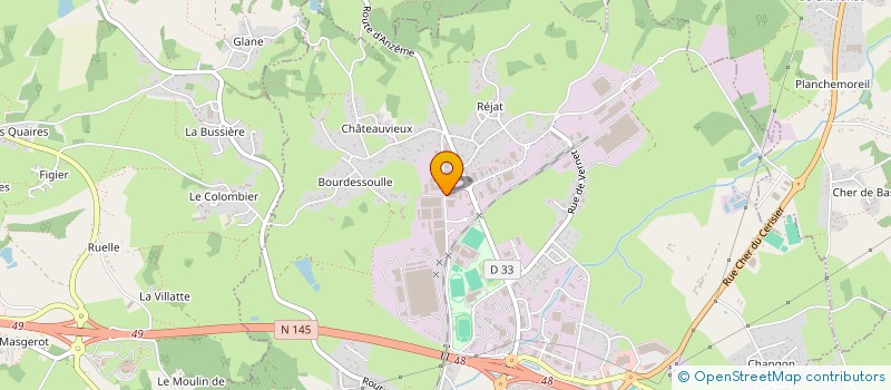 localisation de l'entreprise LES ATELIERS DE LA CREUSE à GUERET