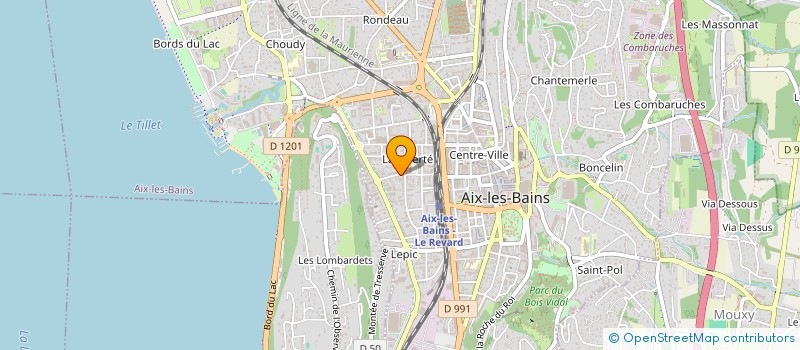 localisation de l'entreprise LES ATELIERS DE LA DANSE  AIX-LES-BAINS