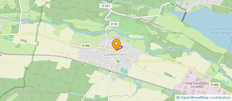 localisation de l'entreprise LES ATELIERS DE LA DOLLER à GUEWENHEIM