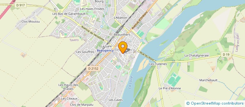 localisation de l'entreprise LES ATELIERS DE LA FOURMI QUI CHANTE à BEAUGENCY
