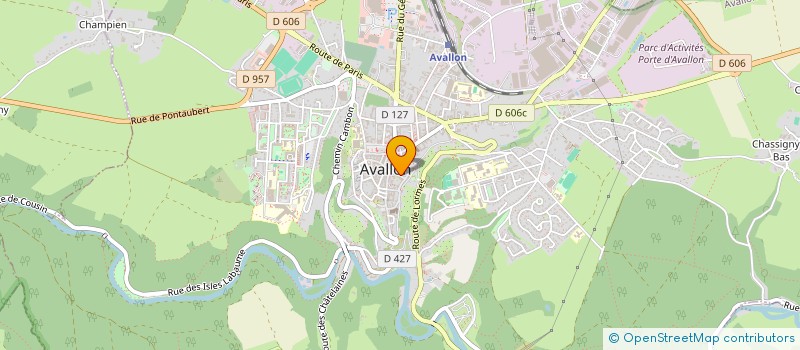 localisation de l'entreprise LES ATELIERS DE LA GRANDE ALCHIMIE à AVALLON