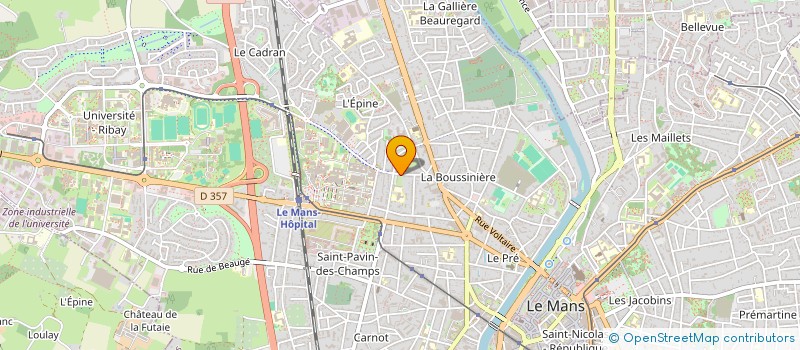 localisation de l'entreprise LES ATELIERS DE LA GRANDE OURSE  LE MANS