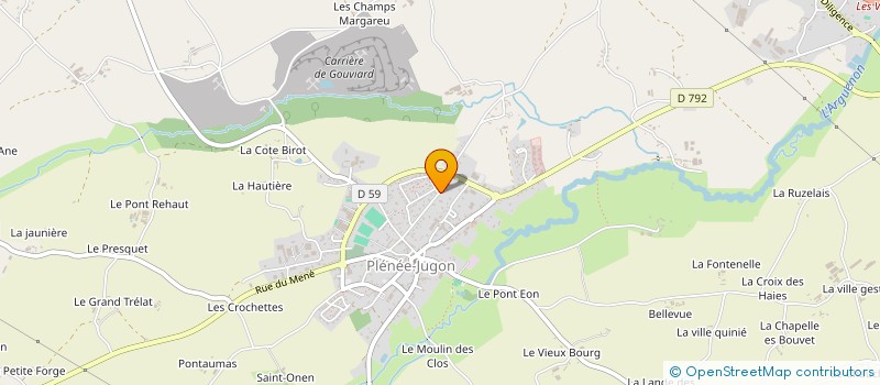localisation de l'entreprise LES ATELIERS DE LA HUNAUDAYE à PLESTAN