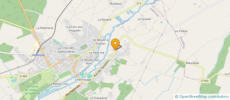 localisation de l'entreprise LES ATELIERS DE LA LIBELLULE à VALENCAY