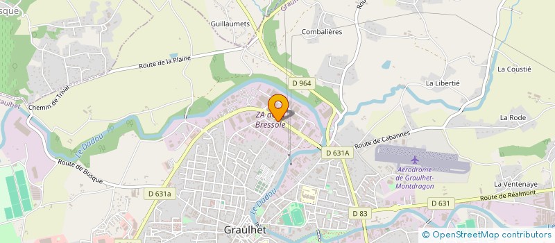 localisation de l'entreprise LES ATELIERS DE LA MAROQUINERIE LA FABRIQUE  GRAULHET