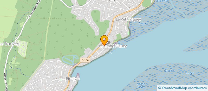 localisation de l'entreprise LES ATELIERS DE LA MER  LEGE-CAP-FERRET