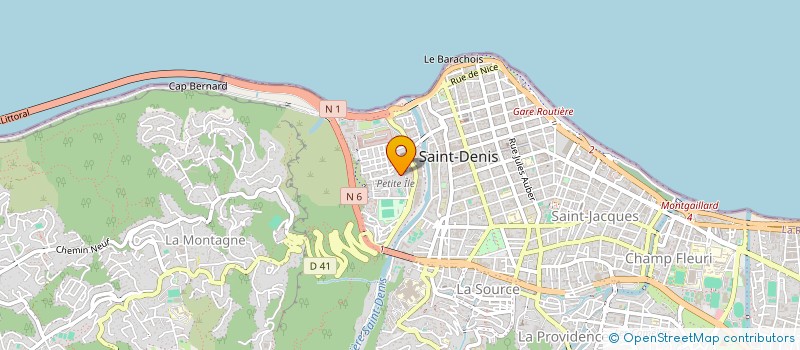 localisation de l'entreprise LES ATELIERS DE LA PETITE ILE à SAINT-DENIS