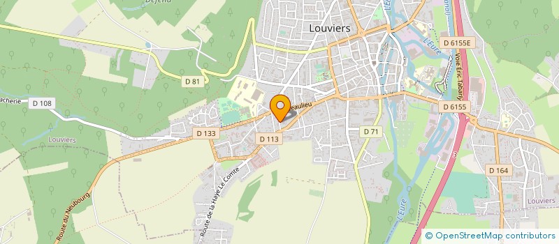 localisation de l'entreprise LES ATELIERS DE LA RAVINE  LOUVIERS