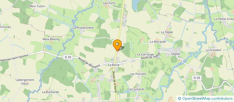 localisation de l'entreprise LES ATELIERS DE LA REINE à VARENNES-SAINT-SAUVEUR