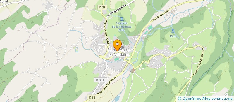 localisation de l'entreprise LES ATELIERS DE LA RETINE  SAINT-GEOIRE-EN-VALDAINE