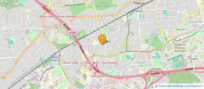 localisation de l'entreprise LES ATELIERS DE LA ROQUE  PESSAC