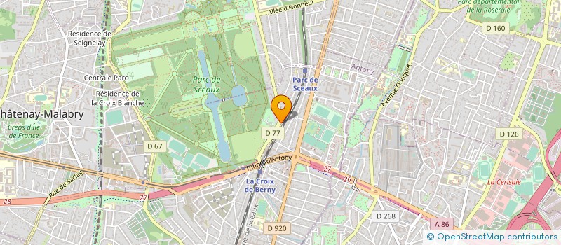 localisation de l'entreprise LES ATELIERS DE LA RUCHE à ANTONY