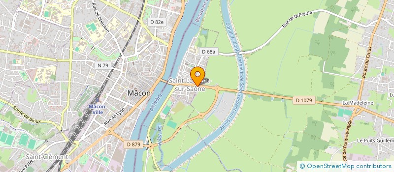 localisation de l'entreprise LES ATELIERS DE LA SAUTERELLE  SAINT-LAURENT-SUR-SAONE