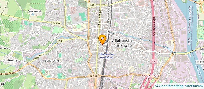 localisation de l'entreprise LES ATELIERS DE LA SCENE - UNE AUTRE SCENE à VILLEFRANCHE-SUR-SAONE