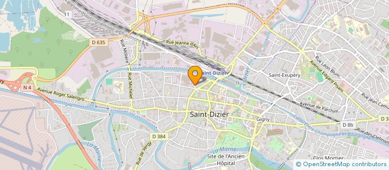 localisation de l'entreprise LES ATELIERS DE LA VALLEE DE LA MARNE à SAINT-DIZIER