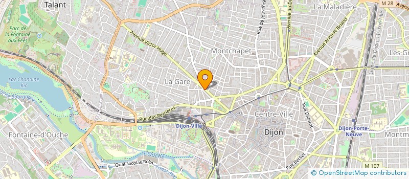 localisation de l'entreprise LES ATELIERS DE LANGALERIE à DIJON