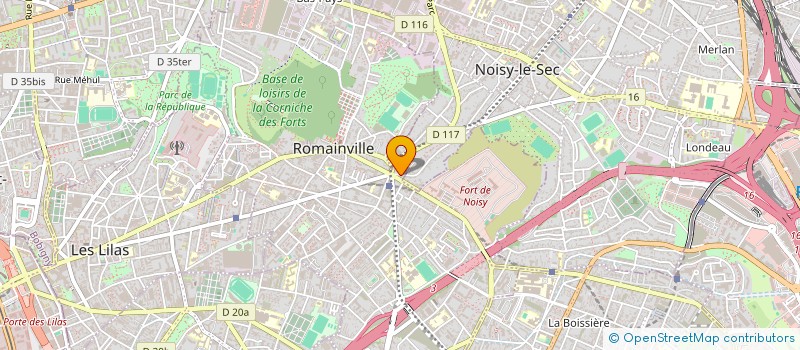 localisation de l'entreprise LES ATELIERS DE LISLE  ROMAINVILLE