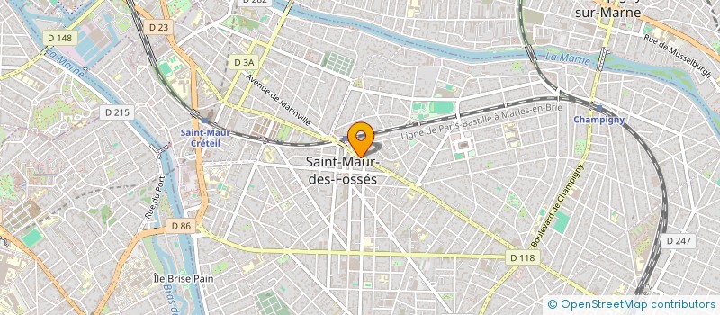 localisation de l'entreprise LES ATELIERS DE LISLE à ST MAUR DES FOSSES