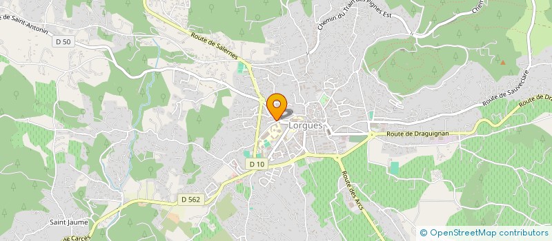 localisation de l'entreprise LES ATELIERS DE MADAME HERISSON à LORGUES