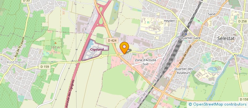 localisation de l'entreprise LES ATELIERS DE MARC K. à SELESTAT