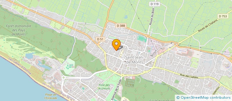 localisation de l'entreprise LES ATELIERS DE MARGOT à SAINT-JEAN-DE-MONTS