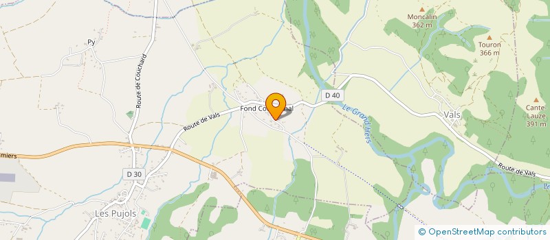 localisation de l'entreprise LES ATELIERS DE MARMOTINE à LES PUJOLS