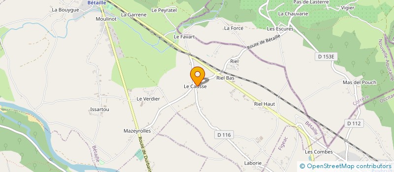 localisation de l'entreprise LES ATELIERS DE MENOIRE  BETAILLE