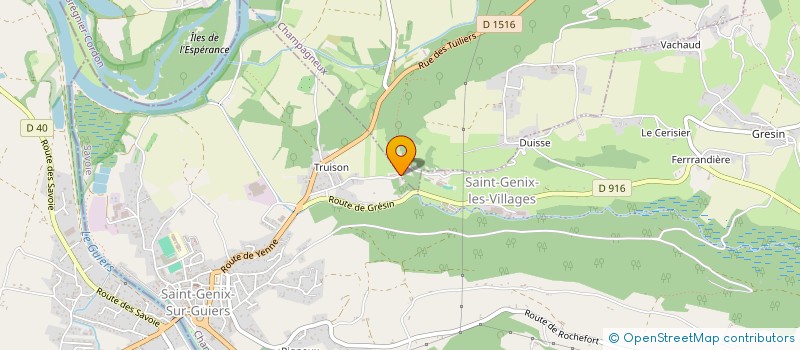 localisation de l'entreprise LES ATELIERS DE MONDRAGON à SAINT-GENIX-LES-VILLAGES
