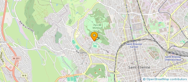 localisation de l'entreprise LES ATELIERS DE MONTAUD à SAINT-ETIENNE