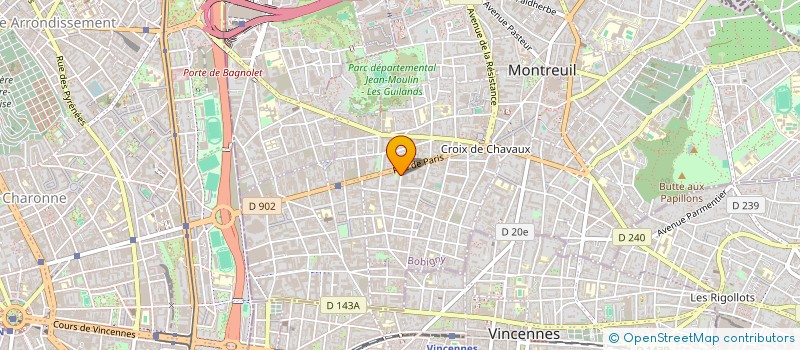 localisation de l'entreprise LES ATELIERS DE MONTREUIL à MONTREUIL