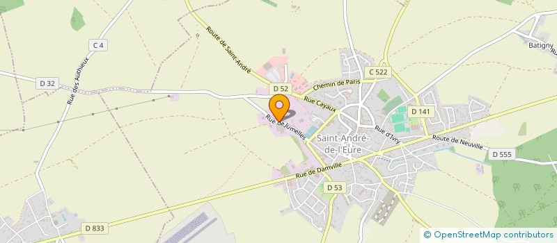 localisation de l'entreprise LES ATELIERS DE NAVARRE  SAINT-ANDRE-DE-L'EURE