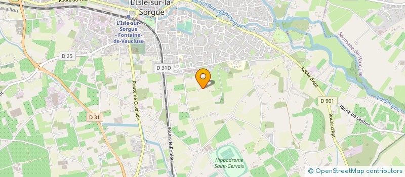 localisation de l'entreprise LES ATELIERS DE PALERME  L'ISLE-SUR-LA-SORGUE