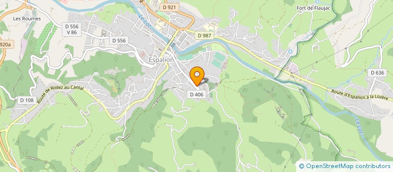 localisation de l'entreprise LES ATELIERS DE PERSE à ESPALION