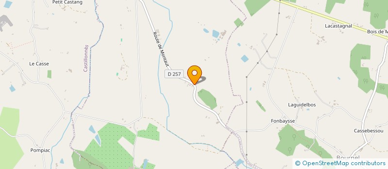 localisation de l'entreprise LES ATELIERS DE PLAISANCE  CASTILLONNES