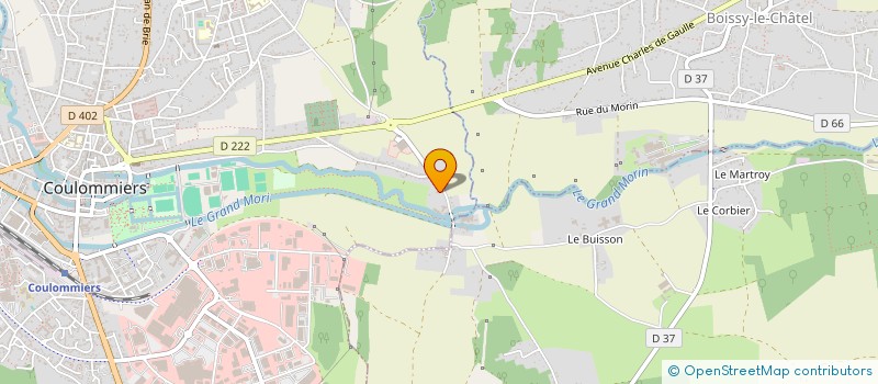 localisation de l'entreprise LES ATELIERS DE PONTMOULIN à COULOMMIERS