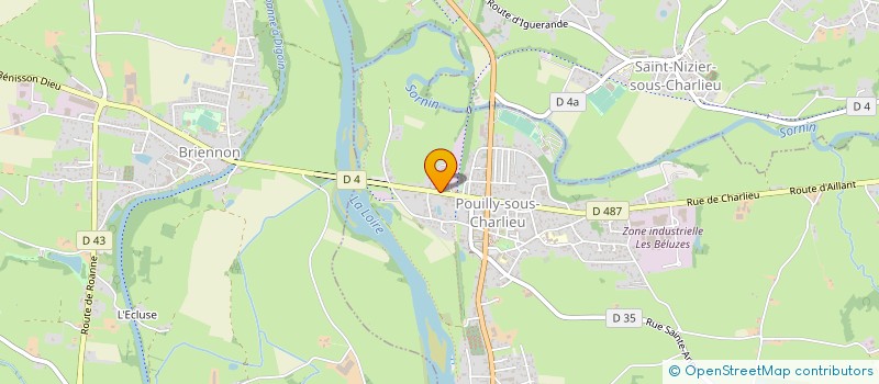 localisation de l'entreprise LES ATELIERS DE POUILLY à LE COTEAU