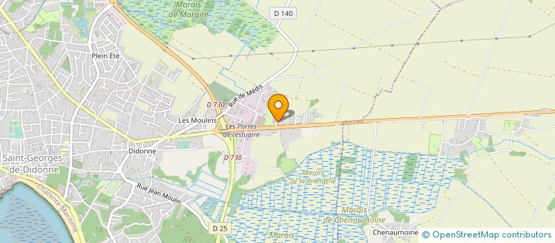 localisation de l'entreprise LES ATELIERS DE SAINT GEORGES à SAINT-GEORGES-DE-DIDONNE